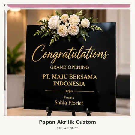 Papan Bunga Akrilik Solok Selatan